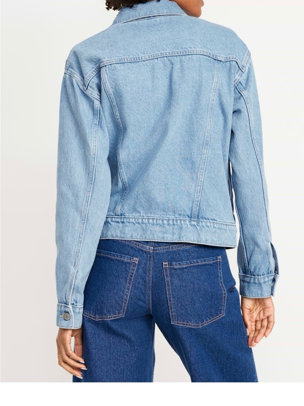 Old Navy Light Blue Denim Trucker Jacket - Picture 10 of 13